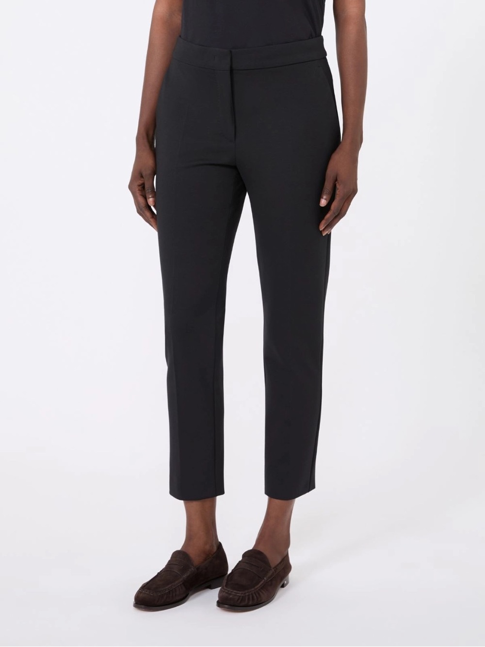 Max Mara. Viscose jersey Trouser (current style!). Charcoal. Size 10.